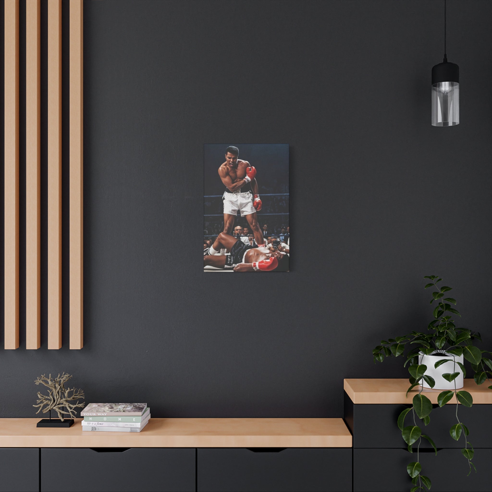Iconic Knockout Boxing Matte Canvas Wall Art — Greatest Boxer