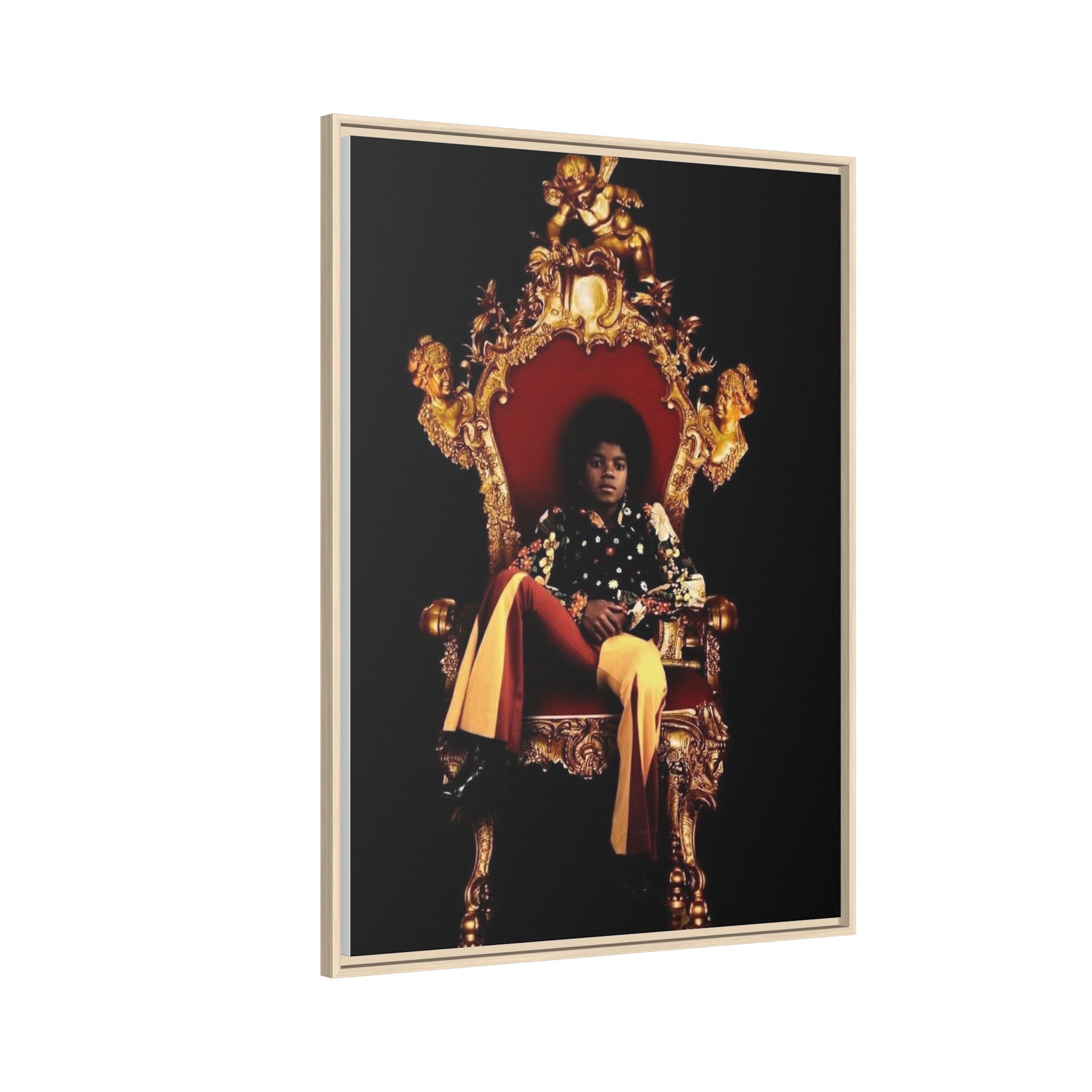 Pop Star Tribute Canvas Art — Matte Framed Wall Decor