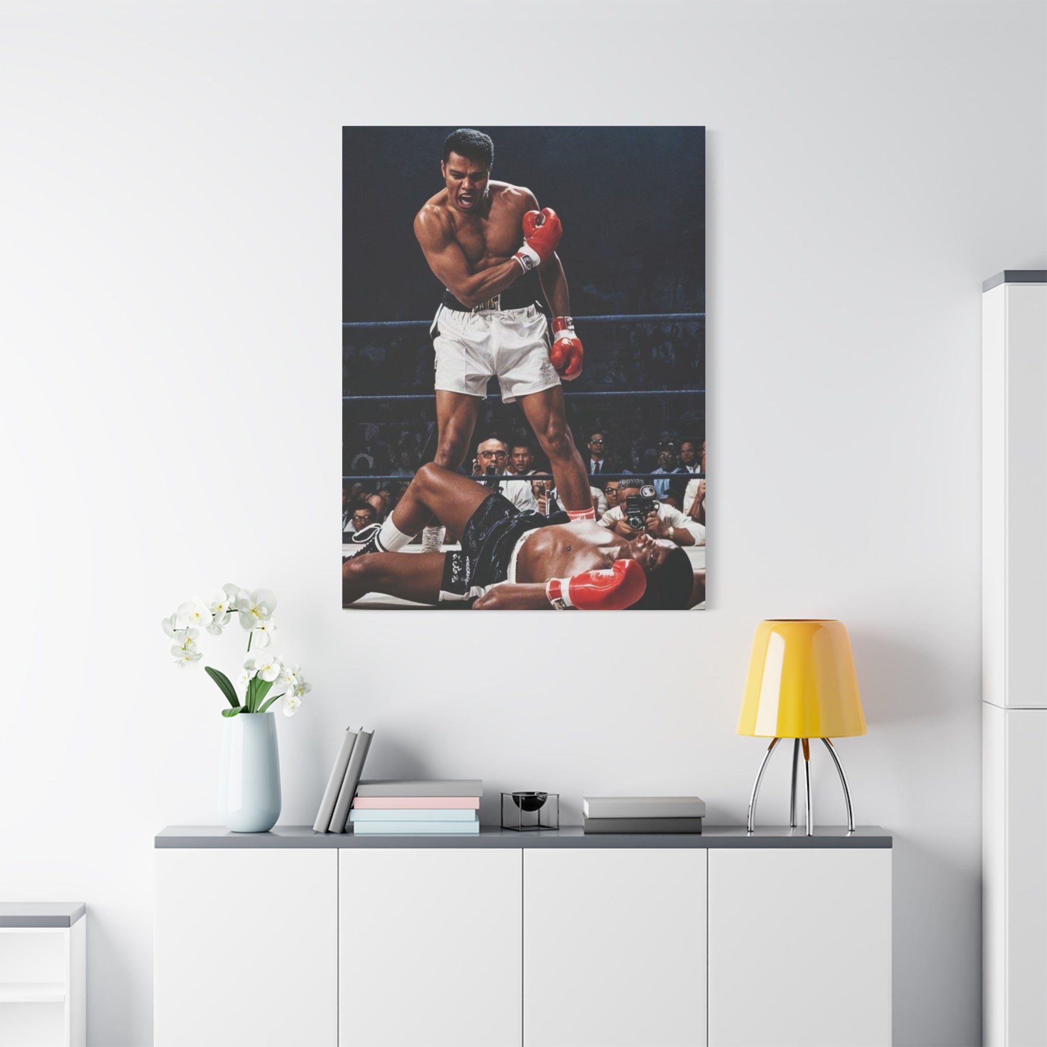 Iconic Knockout Boxing Matte Canvas Wall Art — Greatest Boxer