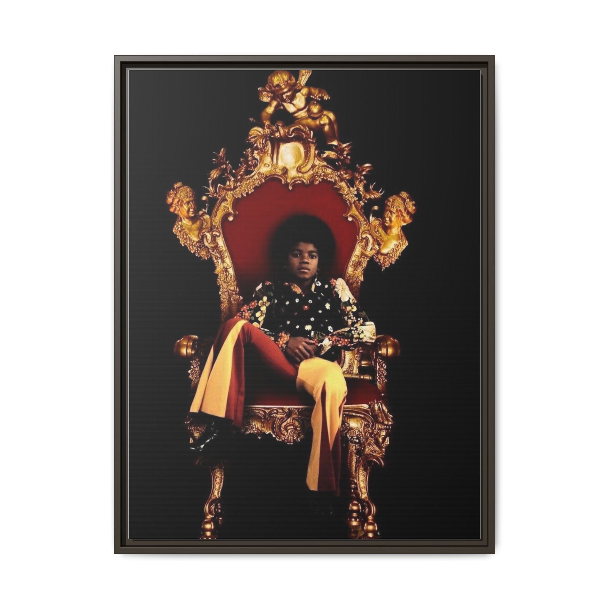 Pop Star Tribute Canvas Art — Matte Framed Wall Decor