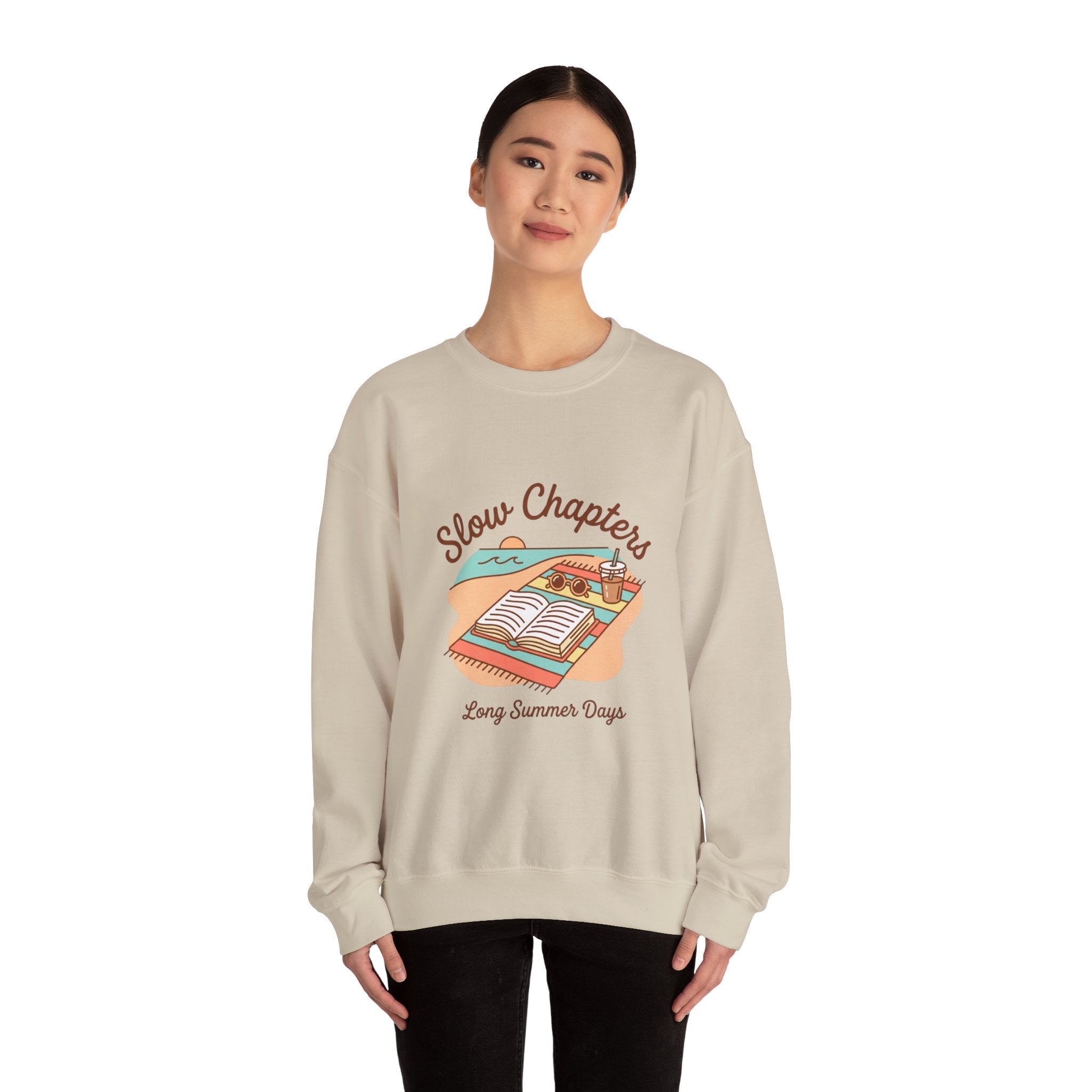 Slow Chapters Sweatshirt | summer aesthetic, pastel coastal vibes