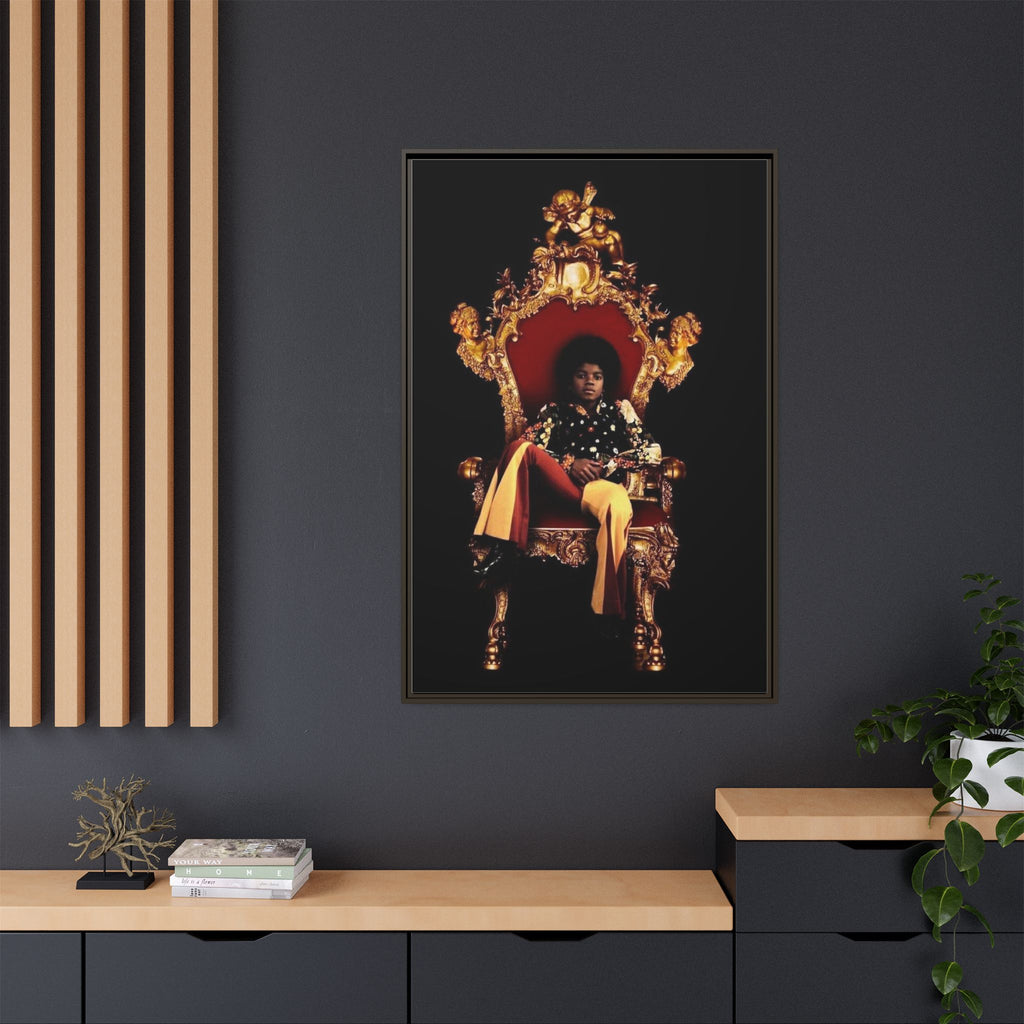 Pop Star Tribute Canvas Art — Matte Framed Wall Decor