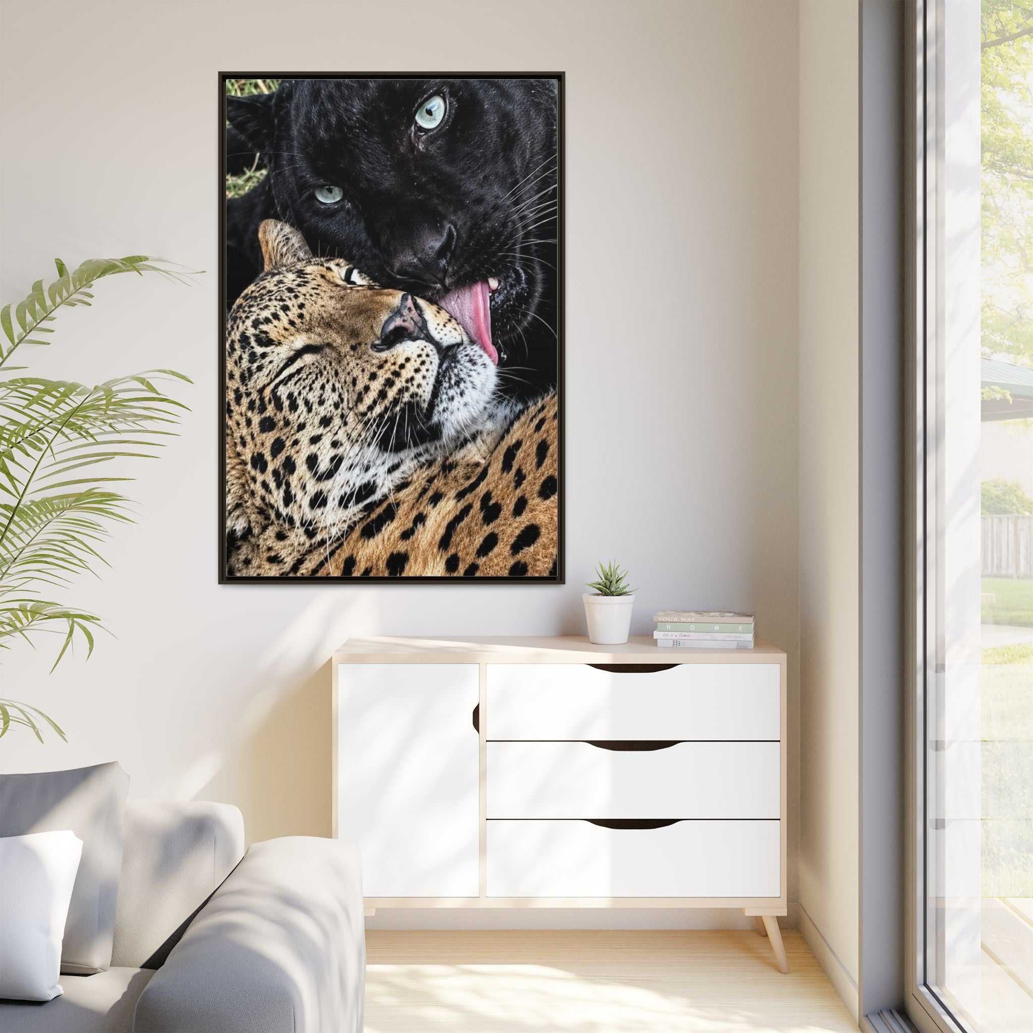 Matte Canvas, Framed (Multi-color)