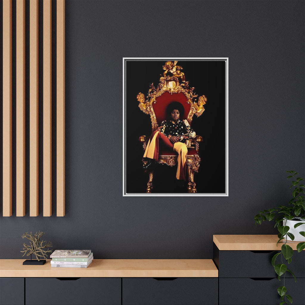 Pop Star Tribute Canvas Art — Matte Framed Wall Decor