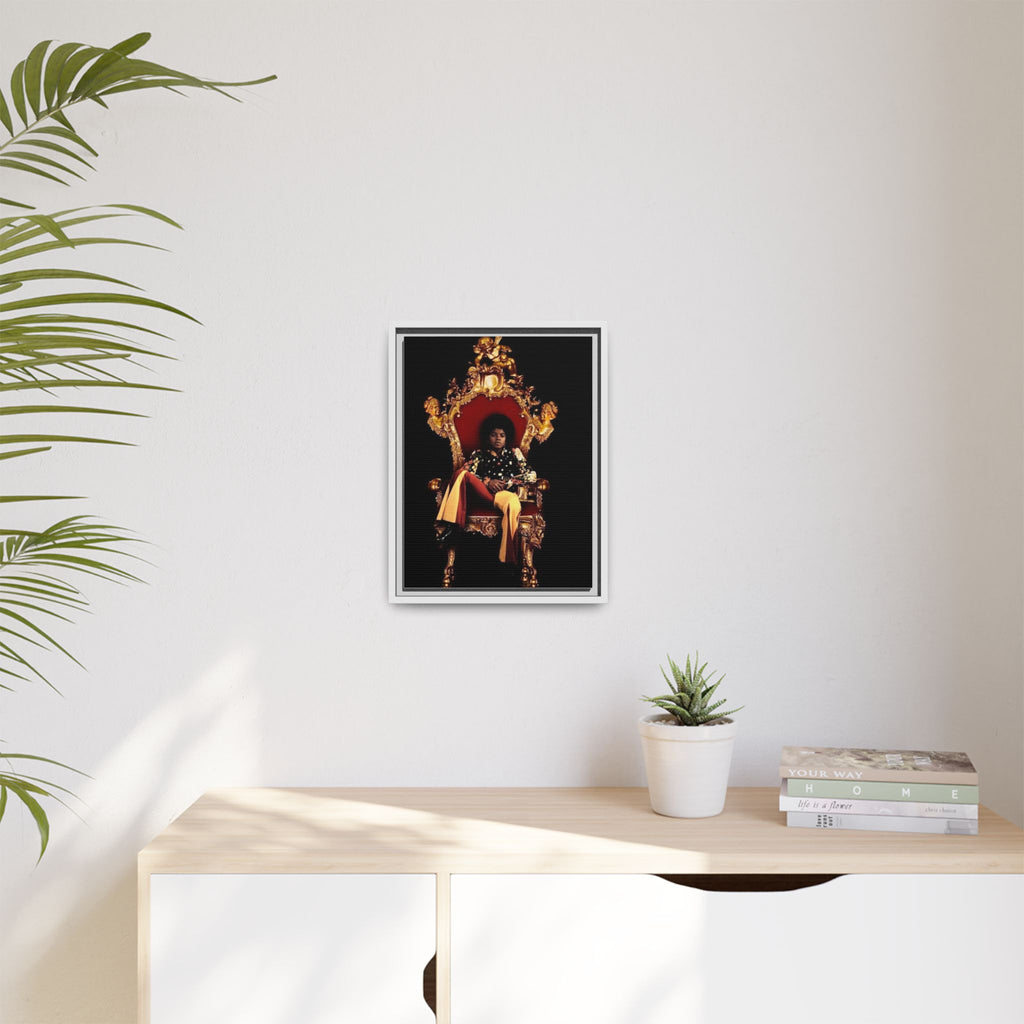 Pop Star Tribute Canvas Art — Matte Framed Wall Decor
