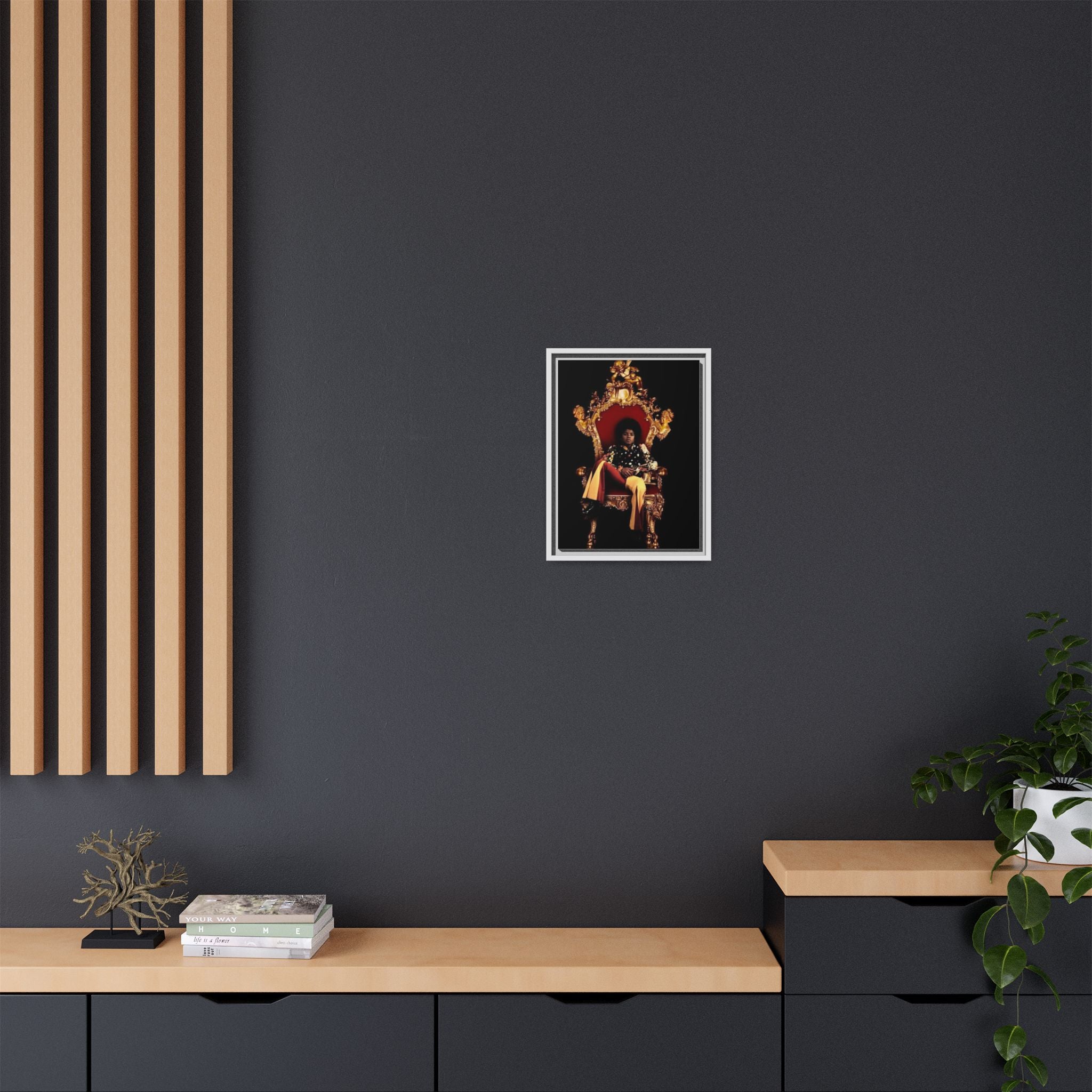 Pop Star Tribute Canvas Art — Matte Framed Wall Decor