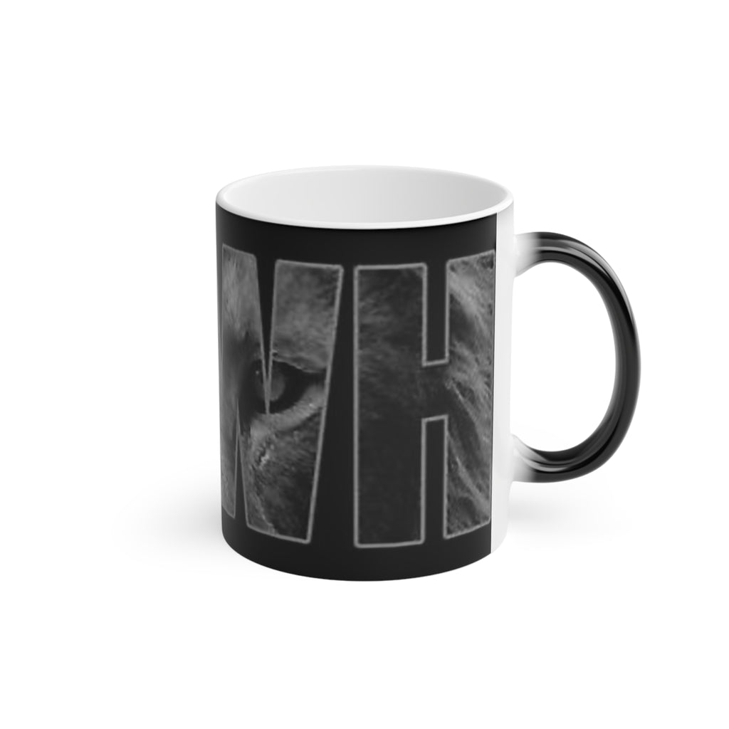 Magic Mug – Black Cat Silhouette Coffee Mug (Mystic Gothic Cat Design)