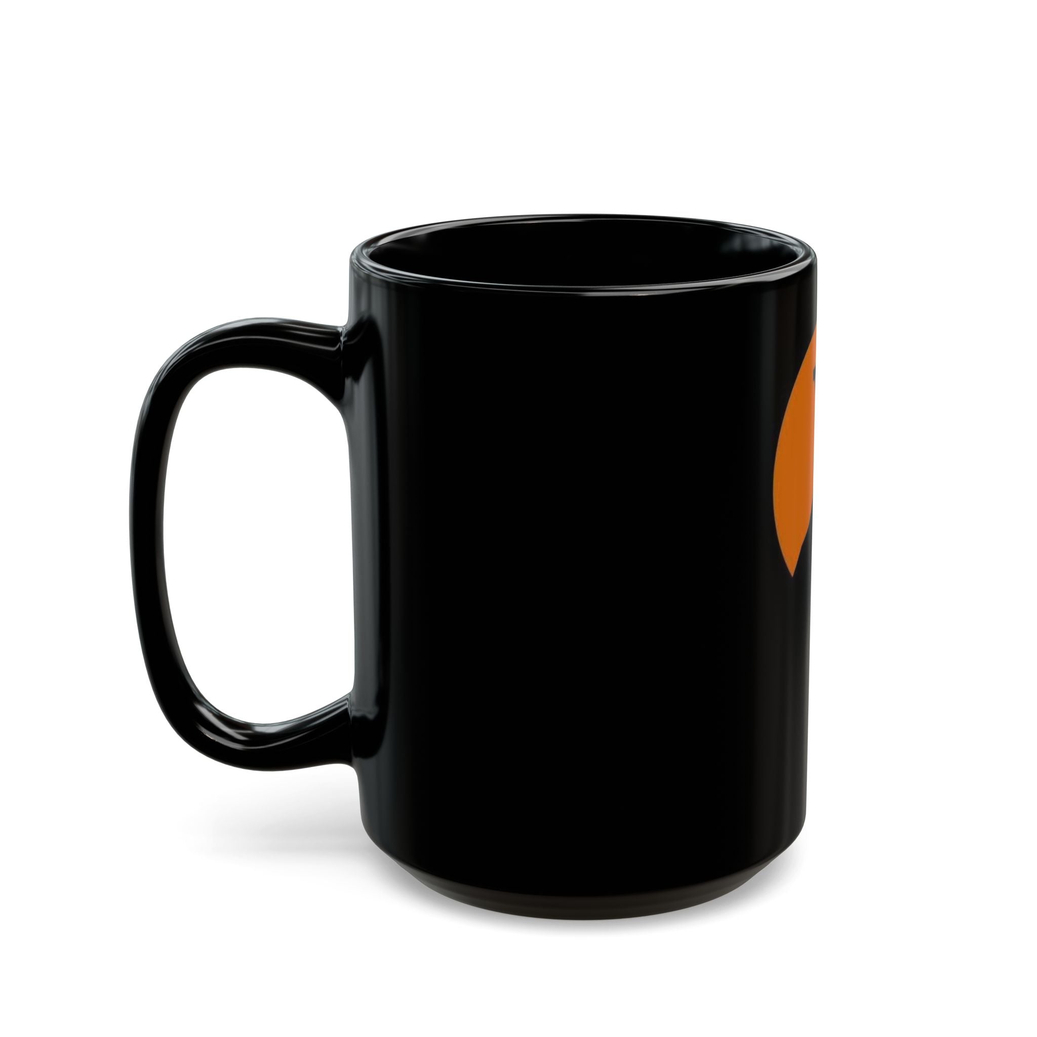 Christian Cross Silhouette Black Mug — Crucifix Sunset Coffee Cup (11oz & 15oz)