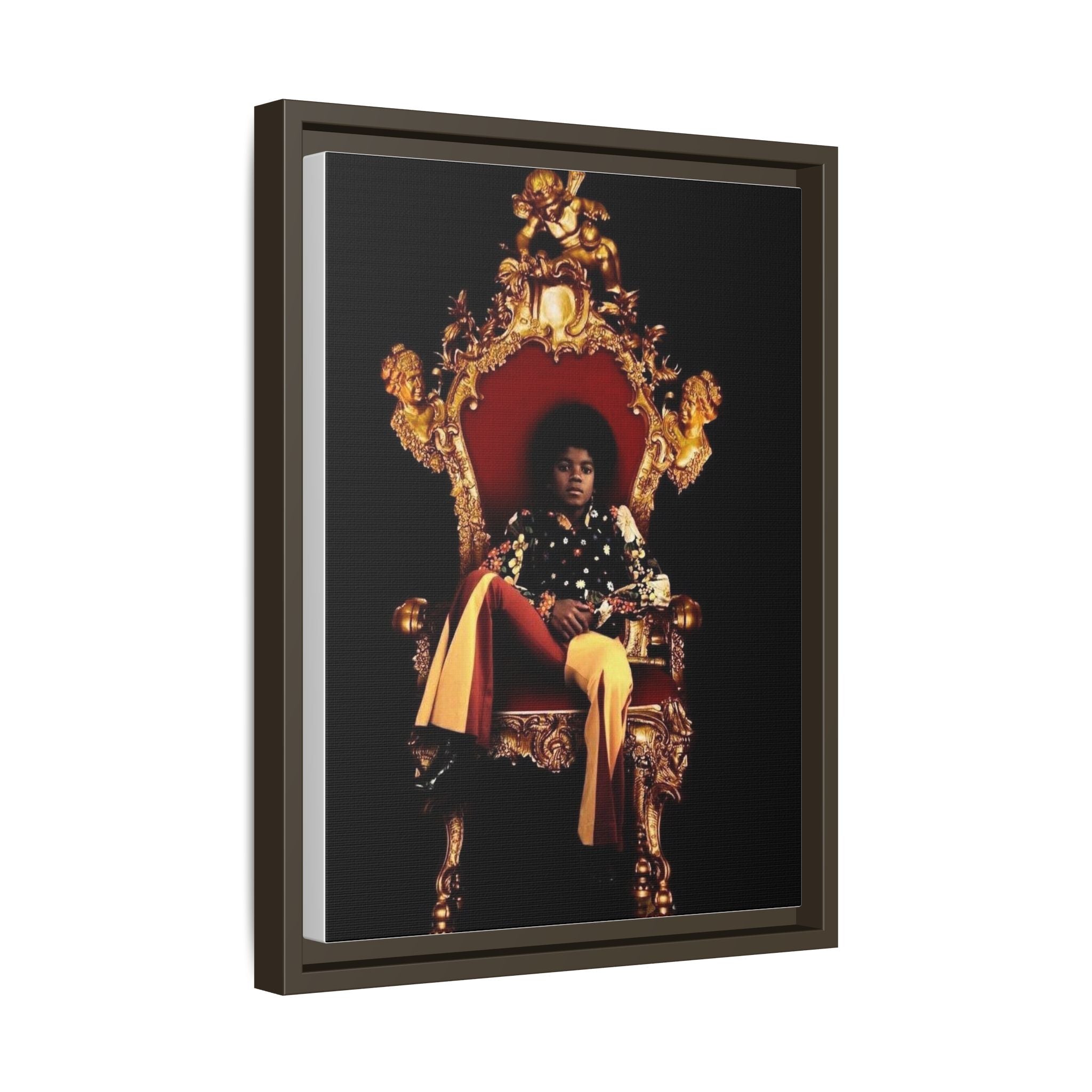 Pop Star Tribute Canvas Art — Matte Framed Wall Decor