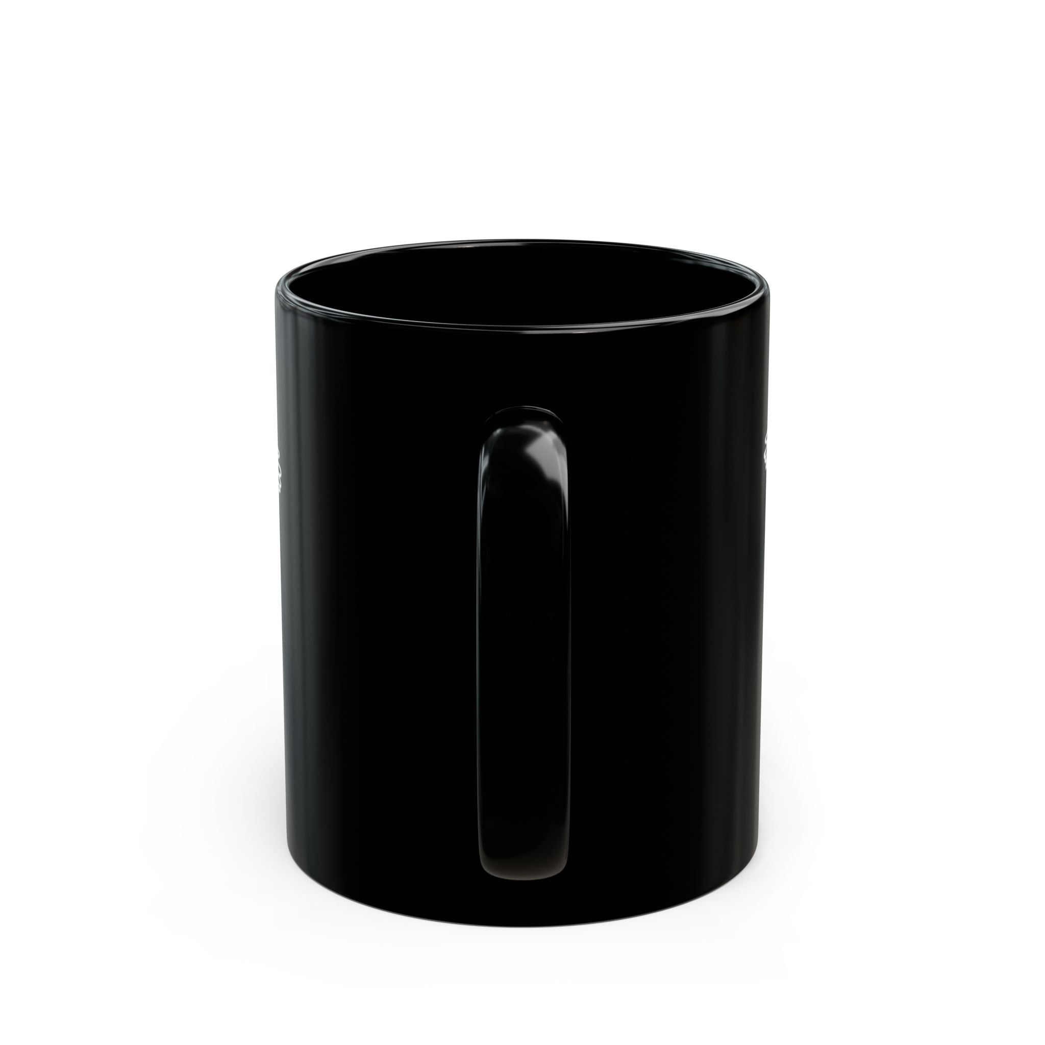 Jesus Line Art Black Ceramic Mug (11oz/15oz) — Minimal Christian Coffee Cup