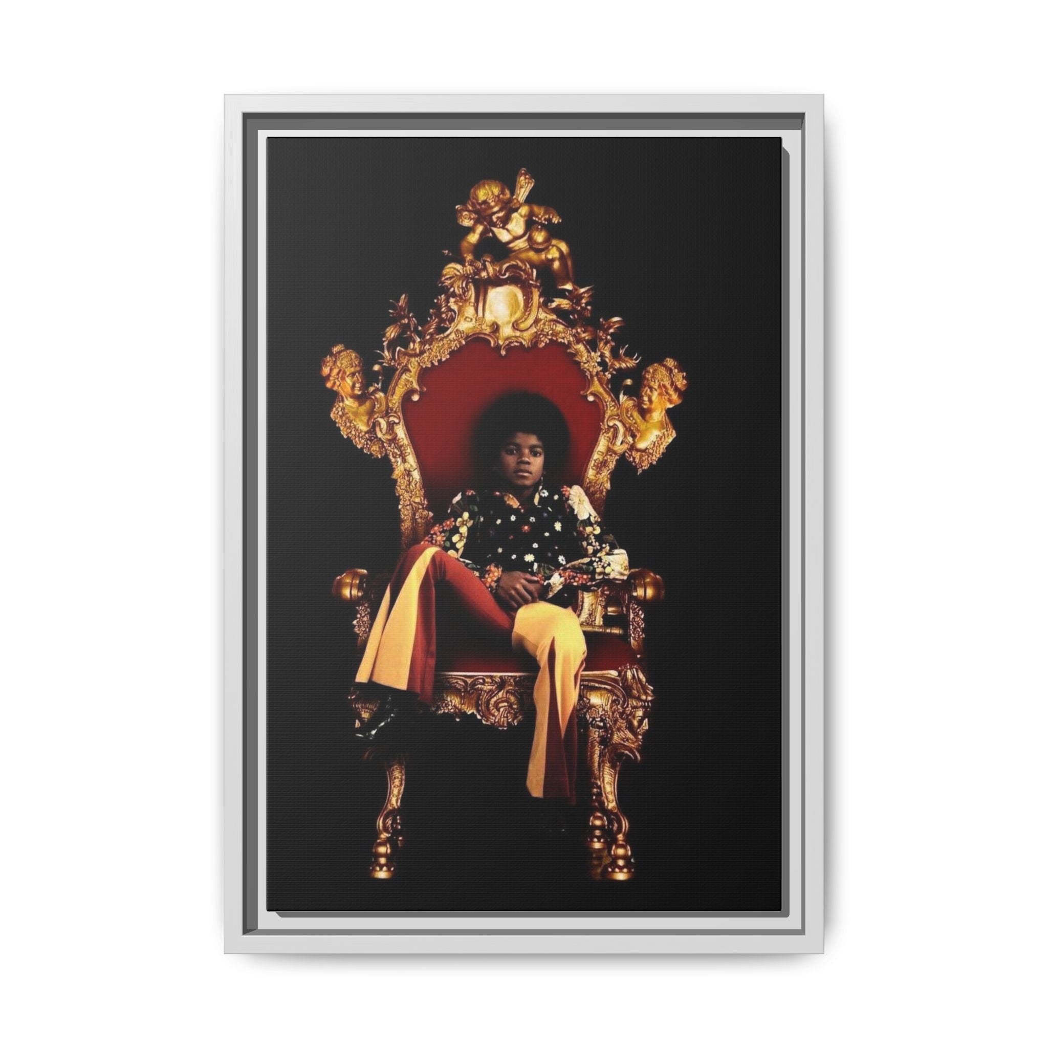 Pop Star Tribute Canvas Art — Matte Framed Wall Decor