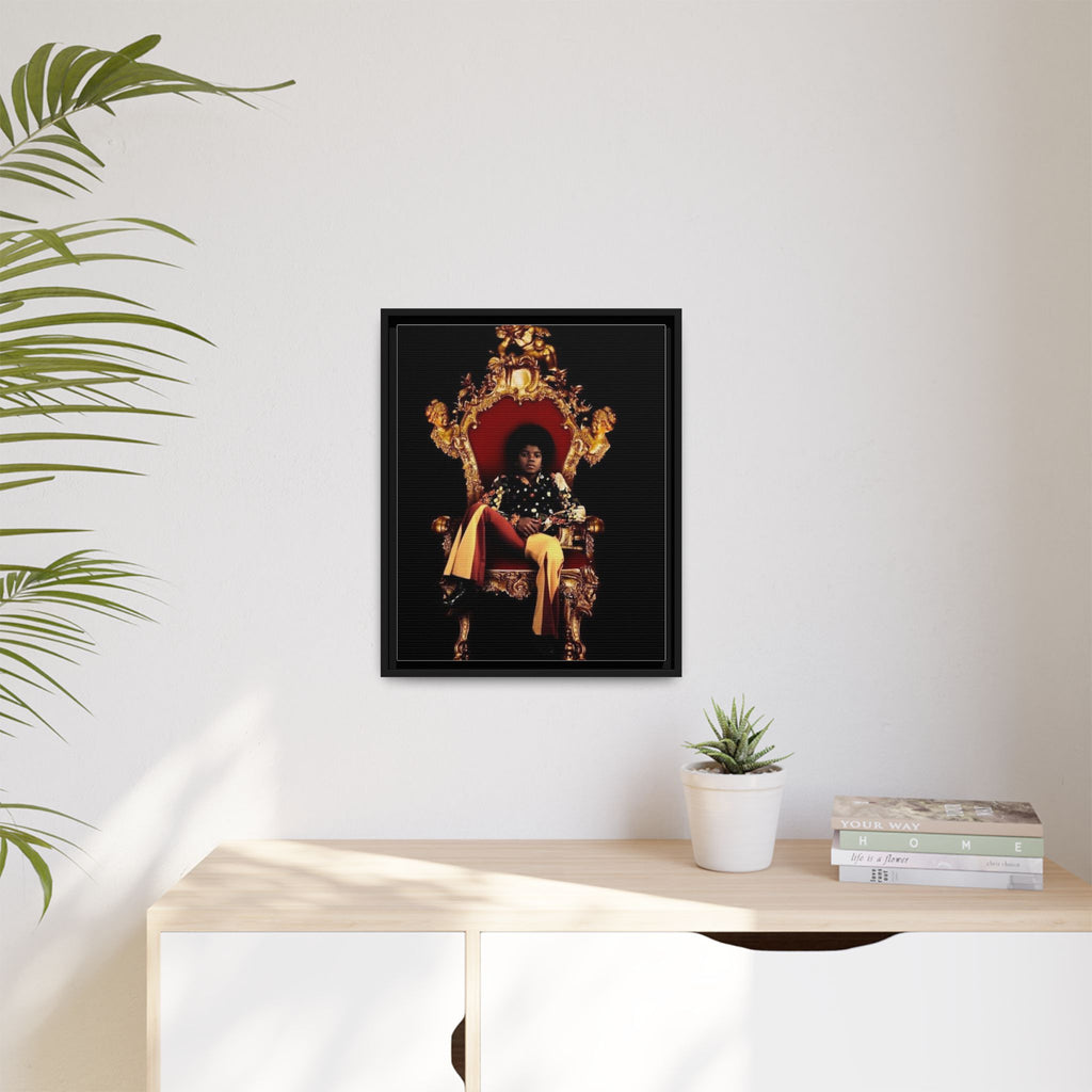 Pop Star Tribute Canvas Art — Matte Framed Wall Decor