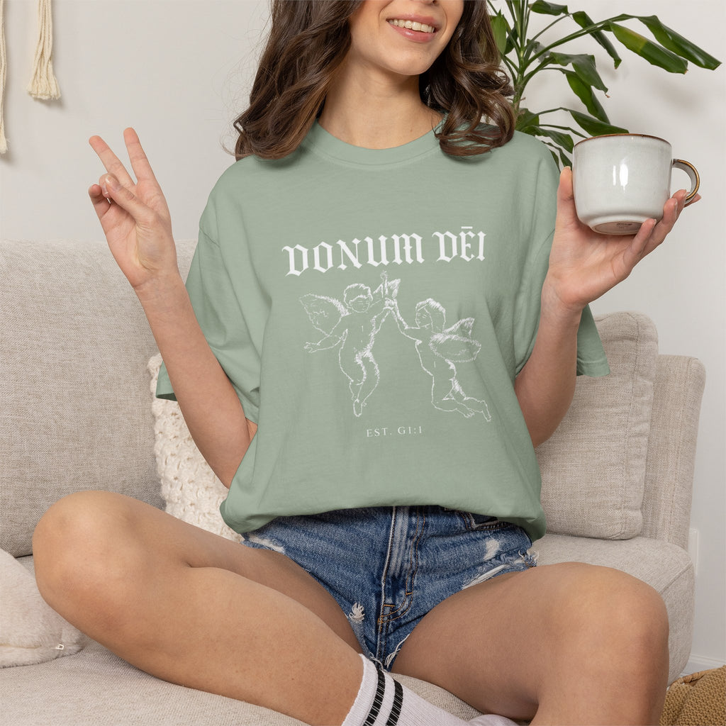 Donum Dei Summer T-Shirt — Religious Latin Faith Tee