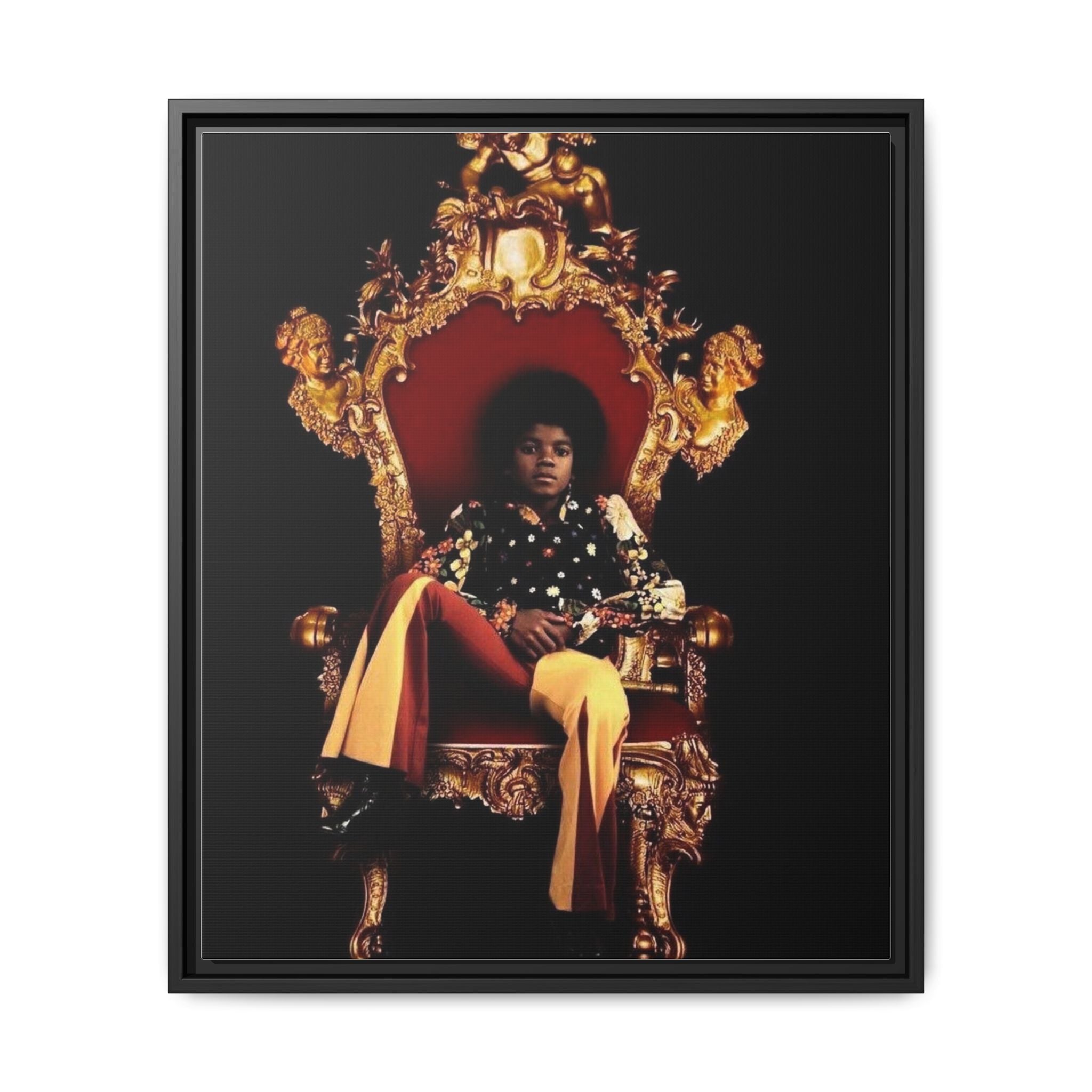 Pop Star Tribute Canvas Art — Matte Framed Wall Decor