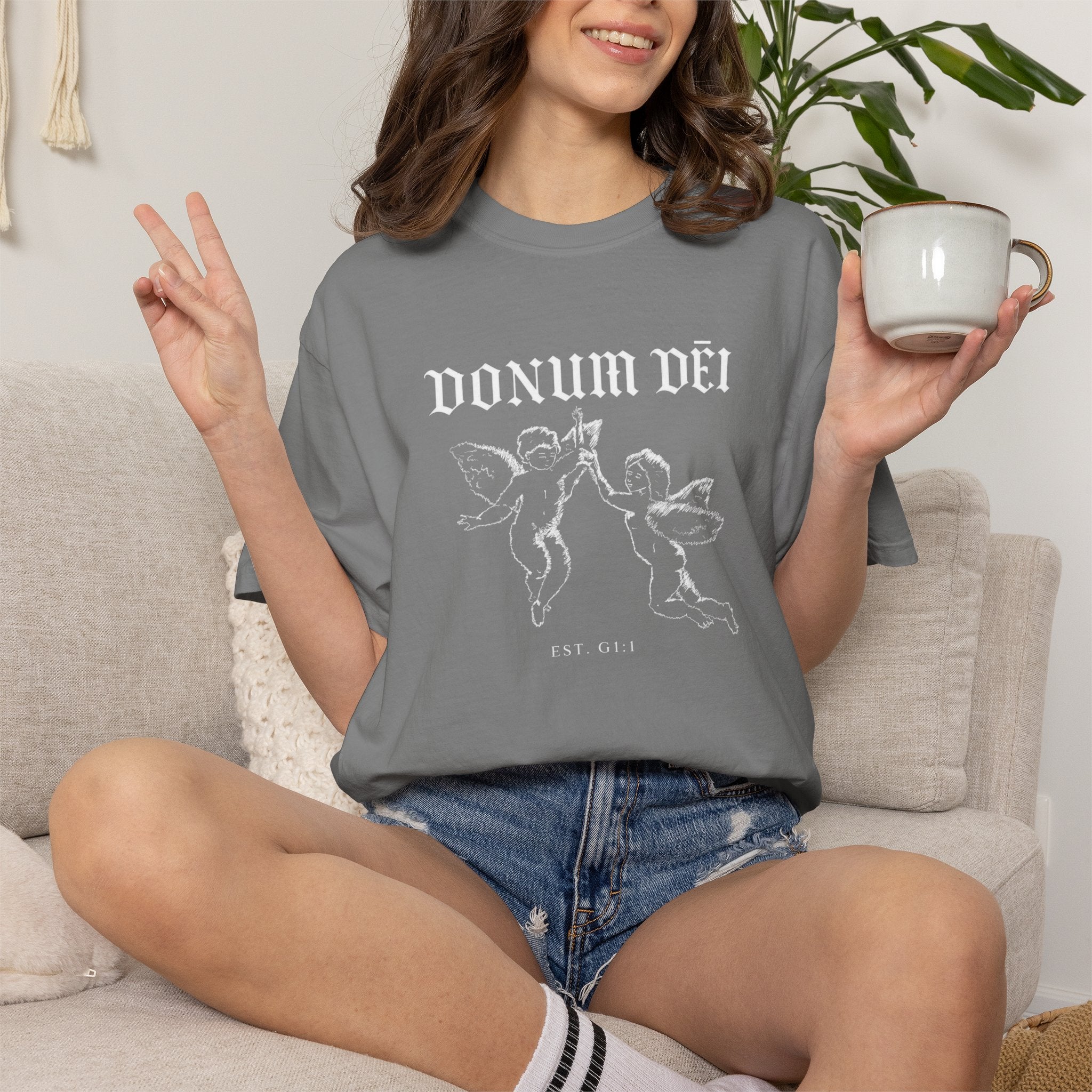 Donum Dei Summer T-Shirt — Religious Latin Faith Tee