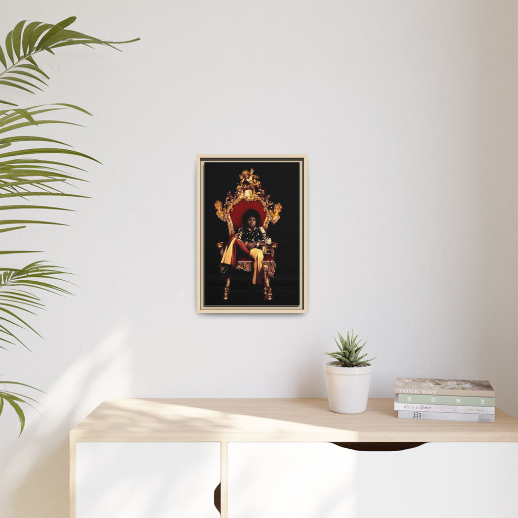 Pop Star Tribute Canvas Art — Matte Framed Wall Decor