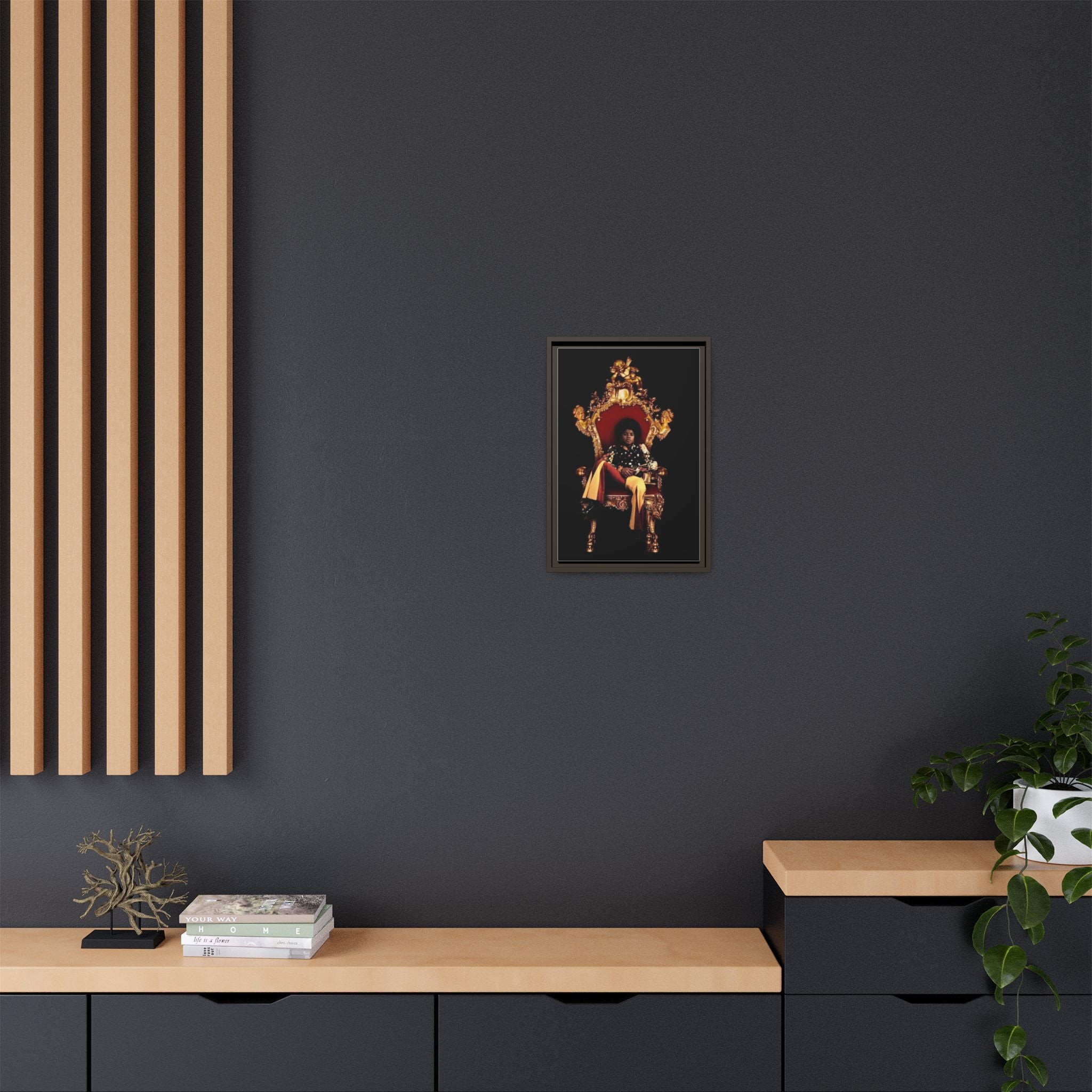 Pop Star Tribute Canvas Art — Matte Framed Wall Decor