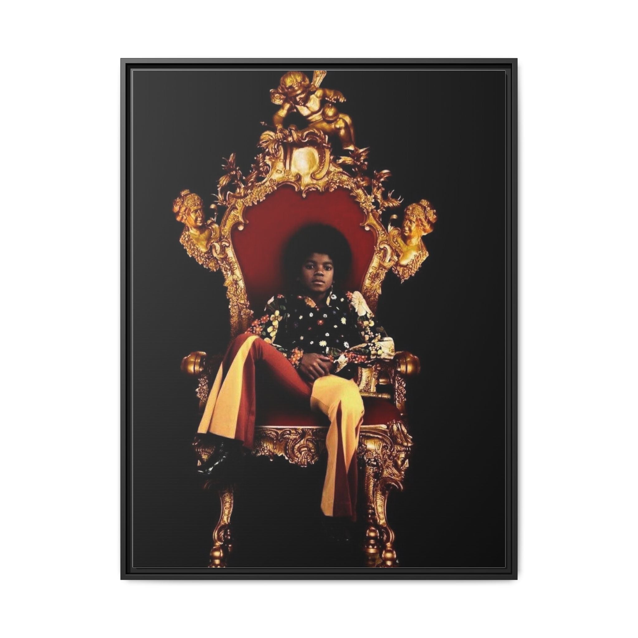 Pop Star Tribute Canvas Art — Matte Framed Wall Decor