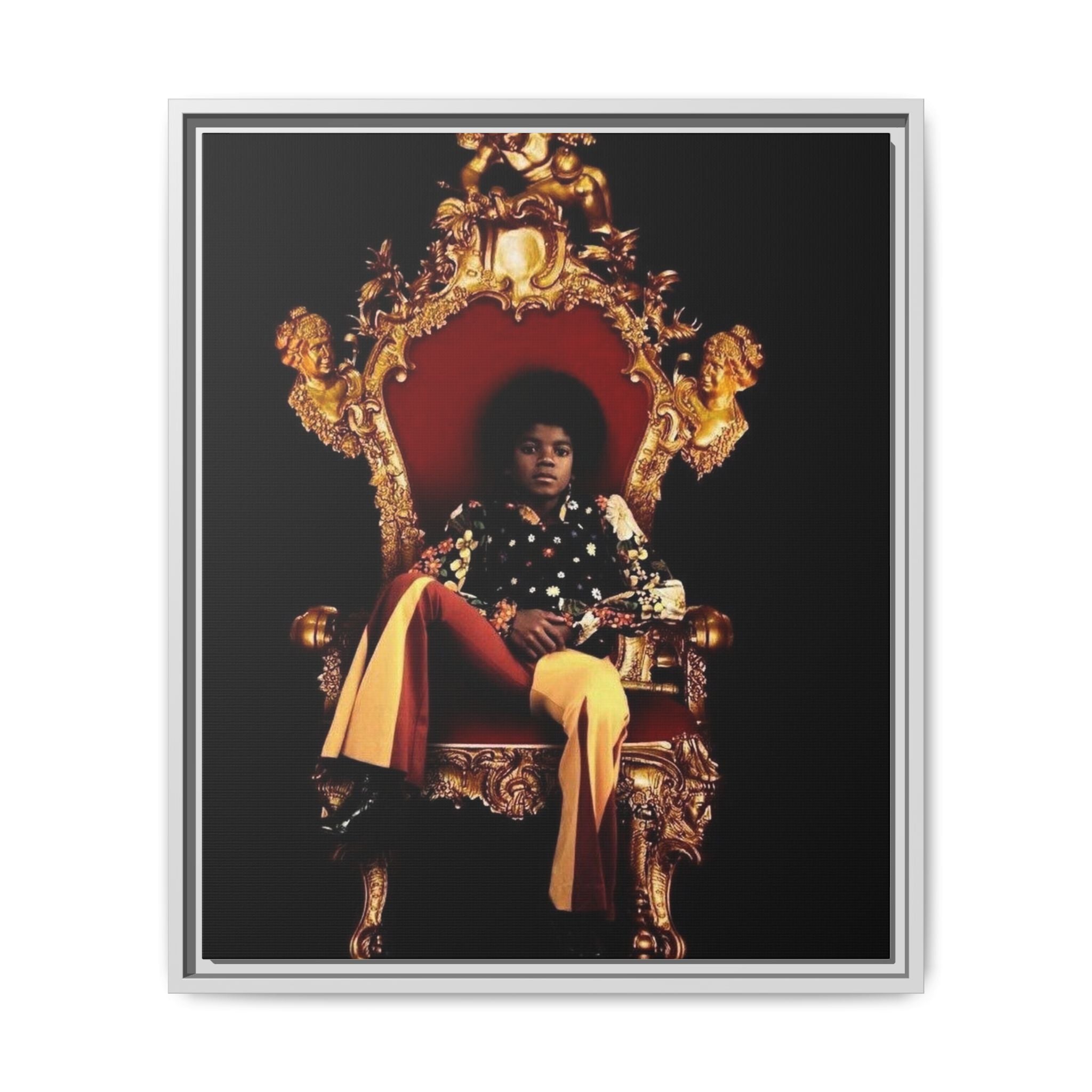Pop Star Tribute Canvas Art — Matte Framed Wall Decor