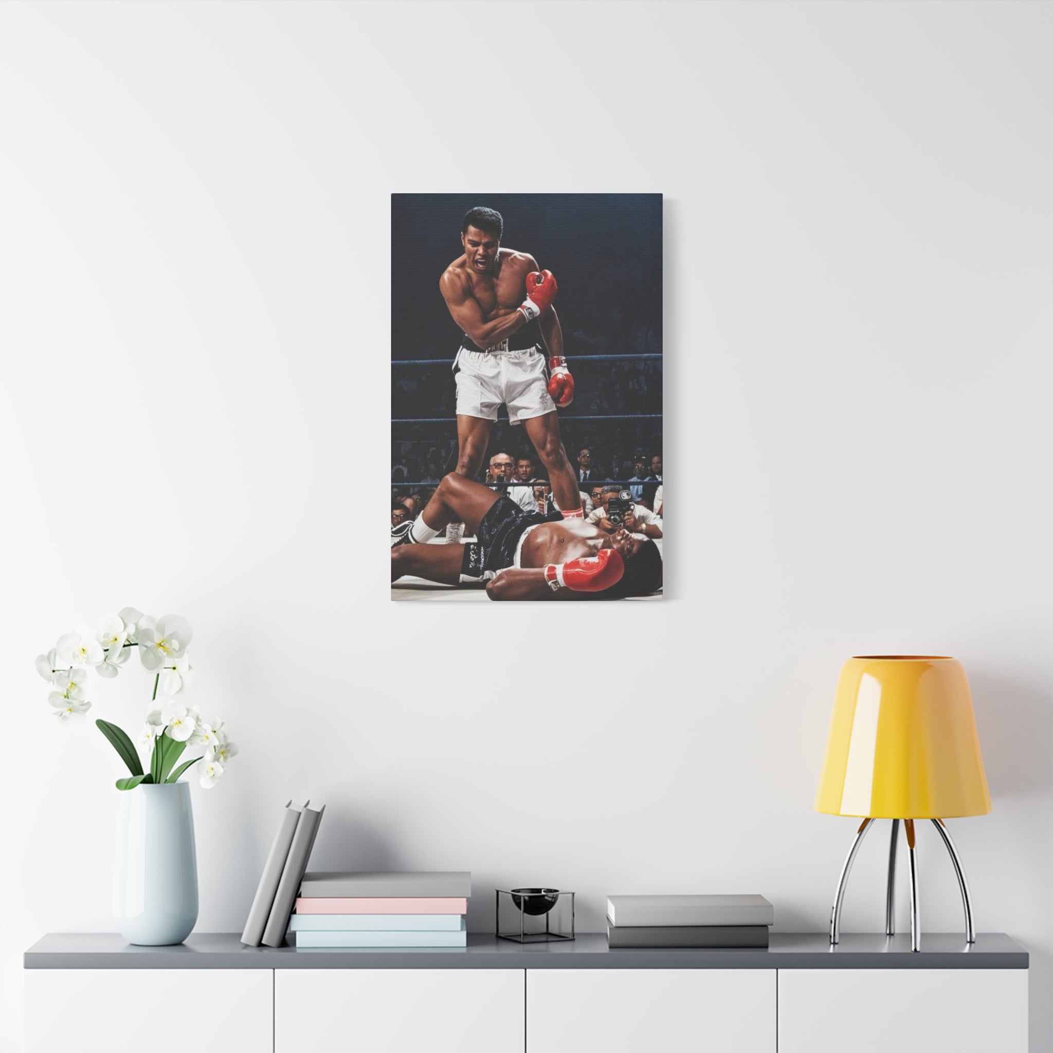 Iconic Knockout Boxing Matte Canvas Wall Art — Greatest Boxer