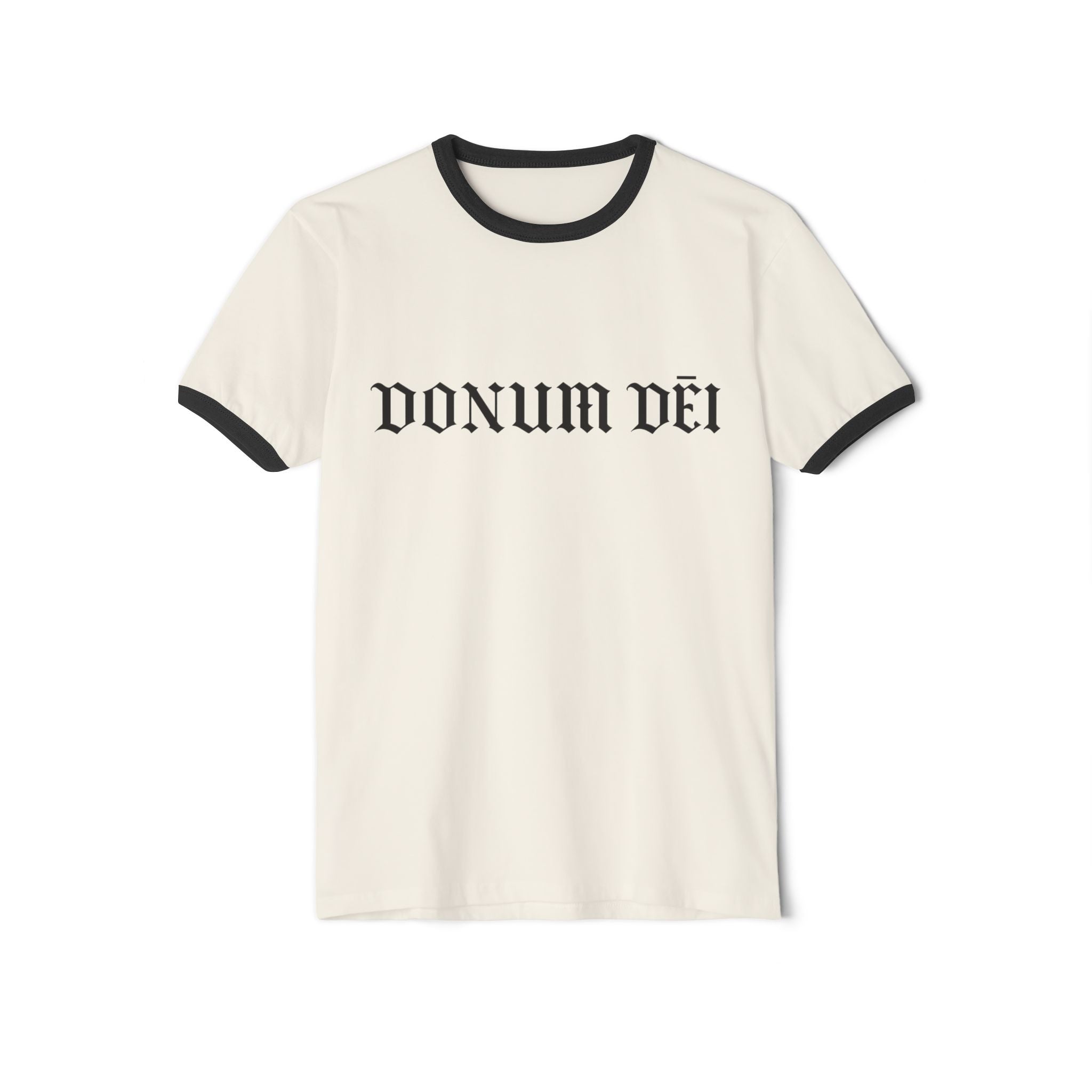Donum Dei Ringer T-Shirt — Vintage Latin Cotton Tee