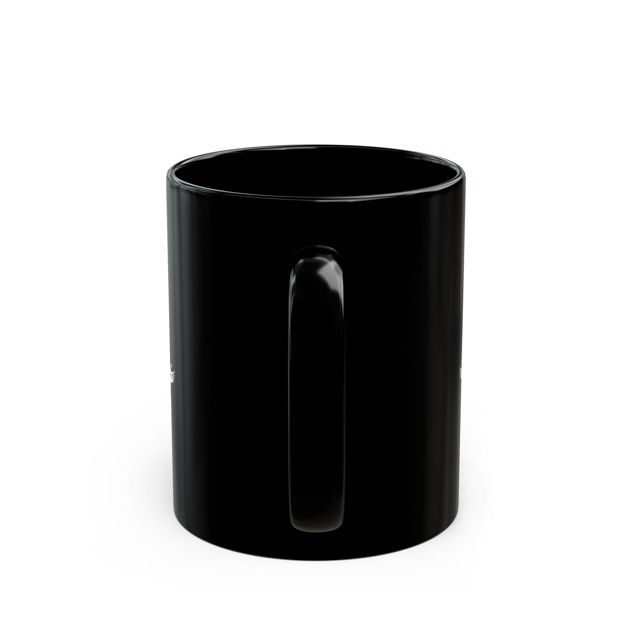 Jesus Outline Black Mug — Christian Faith Coffee Mug (11oz & 15oz)
