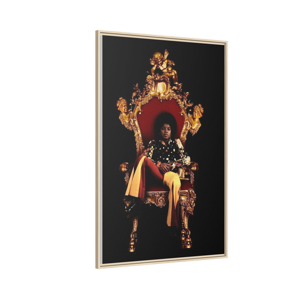 Pop Star Tribute Canvas Art — Matte Framed Wall Decor