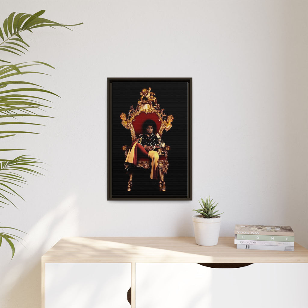Pop Star Tribute Canvas Art — Matte Framed Wall Decor
